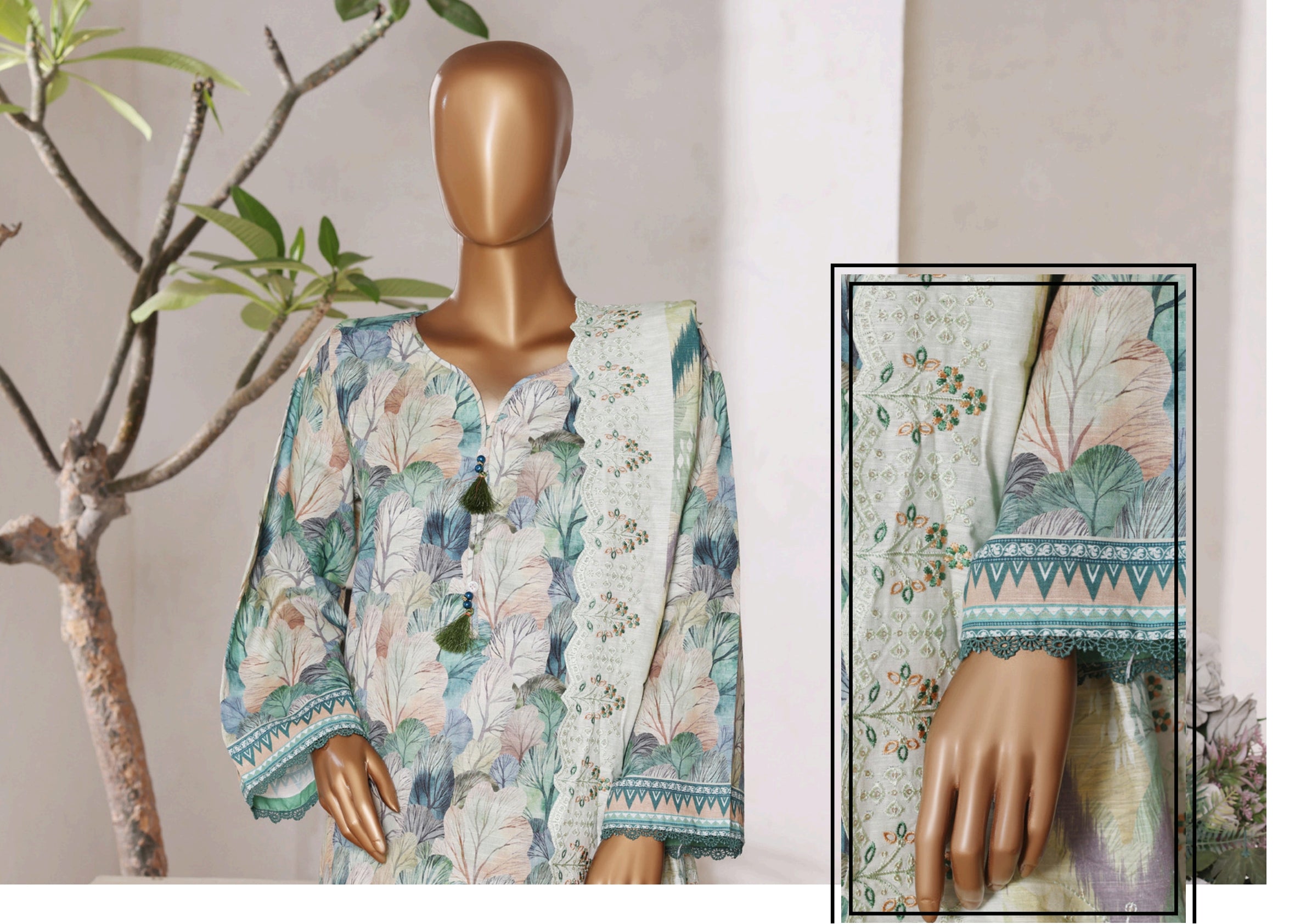 Premium Embroidered Khaddar-25930