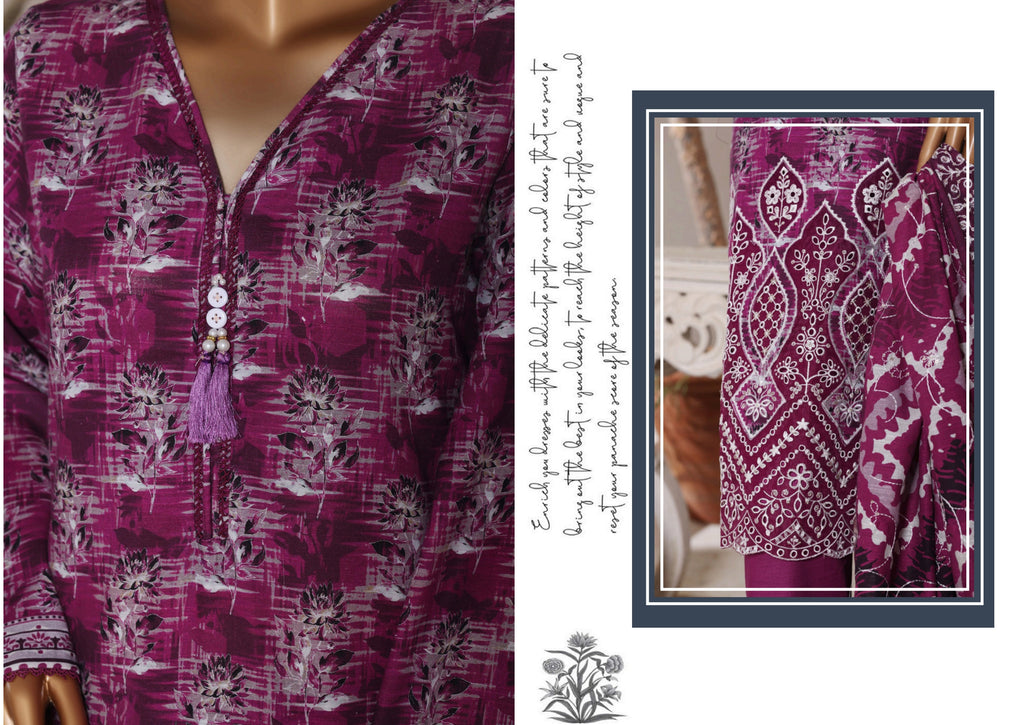 Premium Embroidered Khaddar-25919