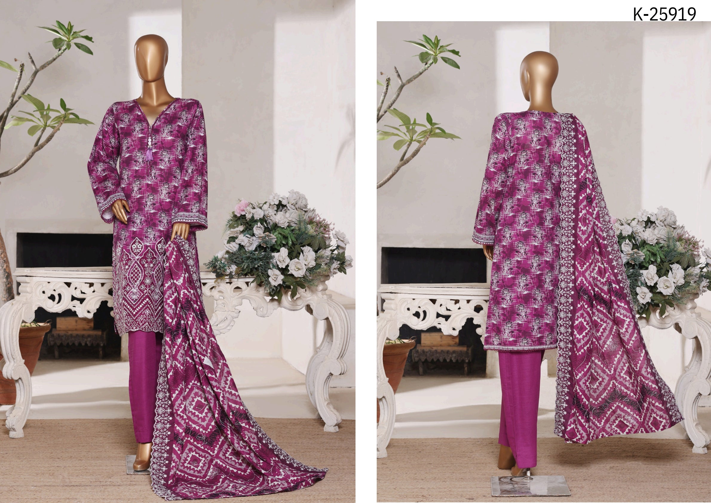 Premium Embroidered Khaddar-25919