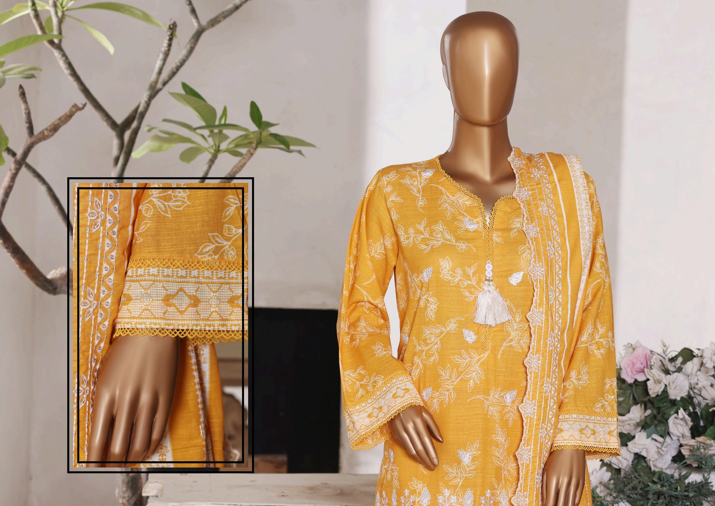 Premium Embroidered Khaddar-25937