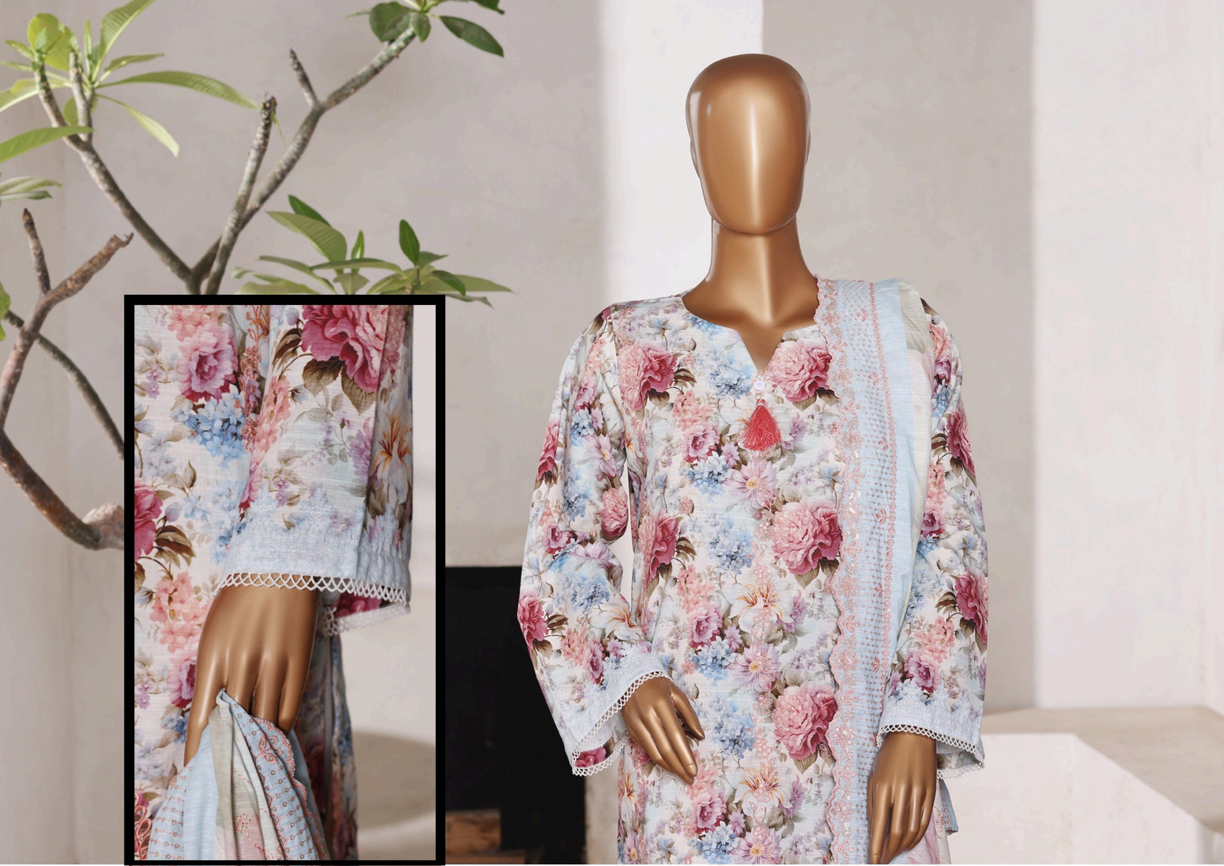 Premium Embroidered Khaddar-25916