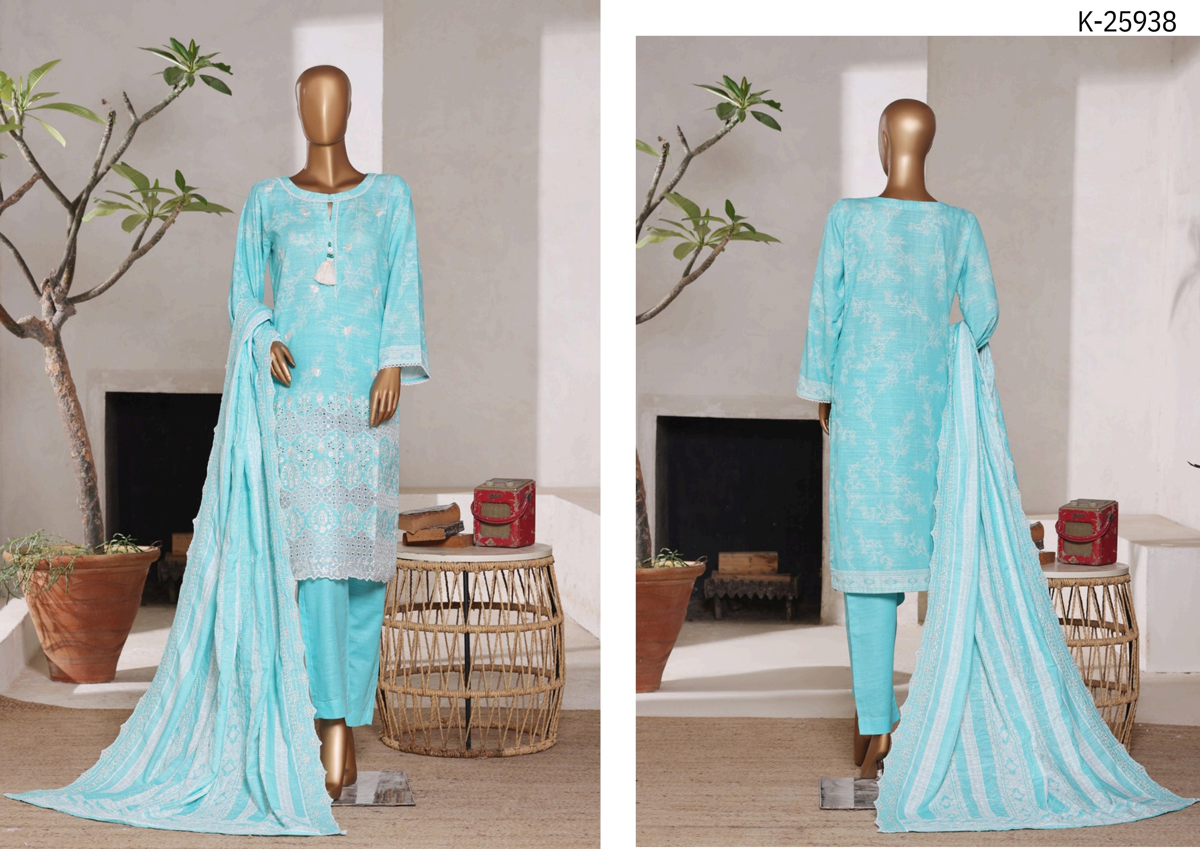 Premium Embroidered Khaddar-25938