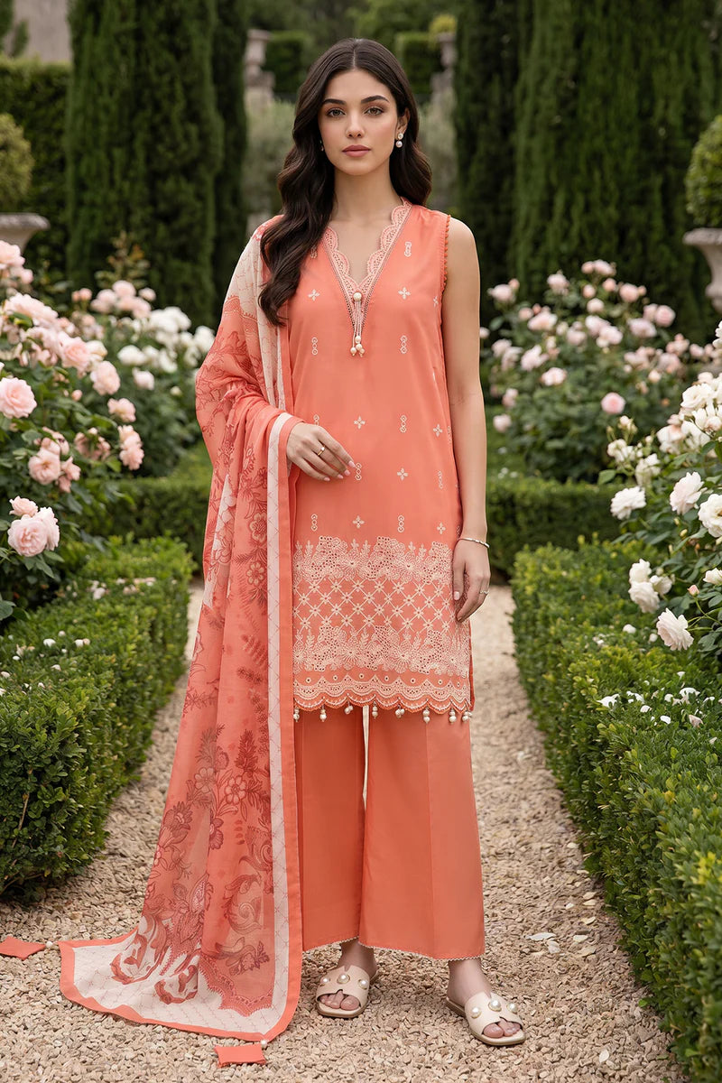 Embroidered Shirt Shalwar Dupatta - 4069