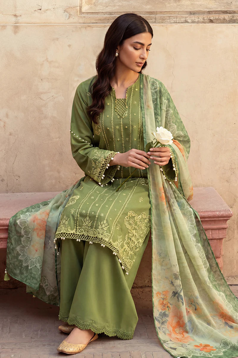 Embroidered Shirt Shalwar Dupatta - 4090