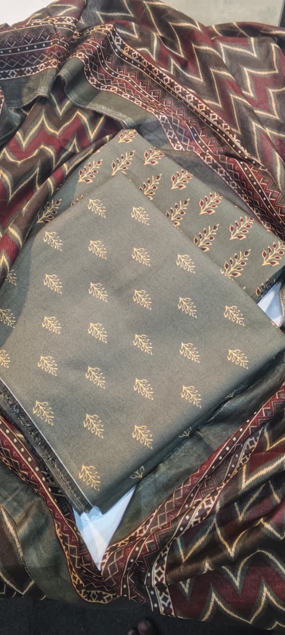 bin saeed 3pc printed lawn