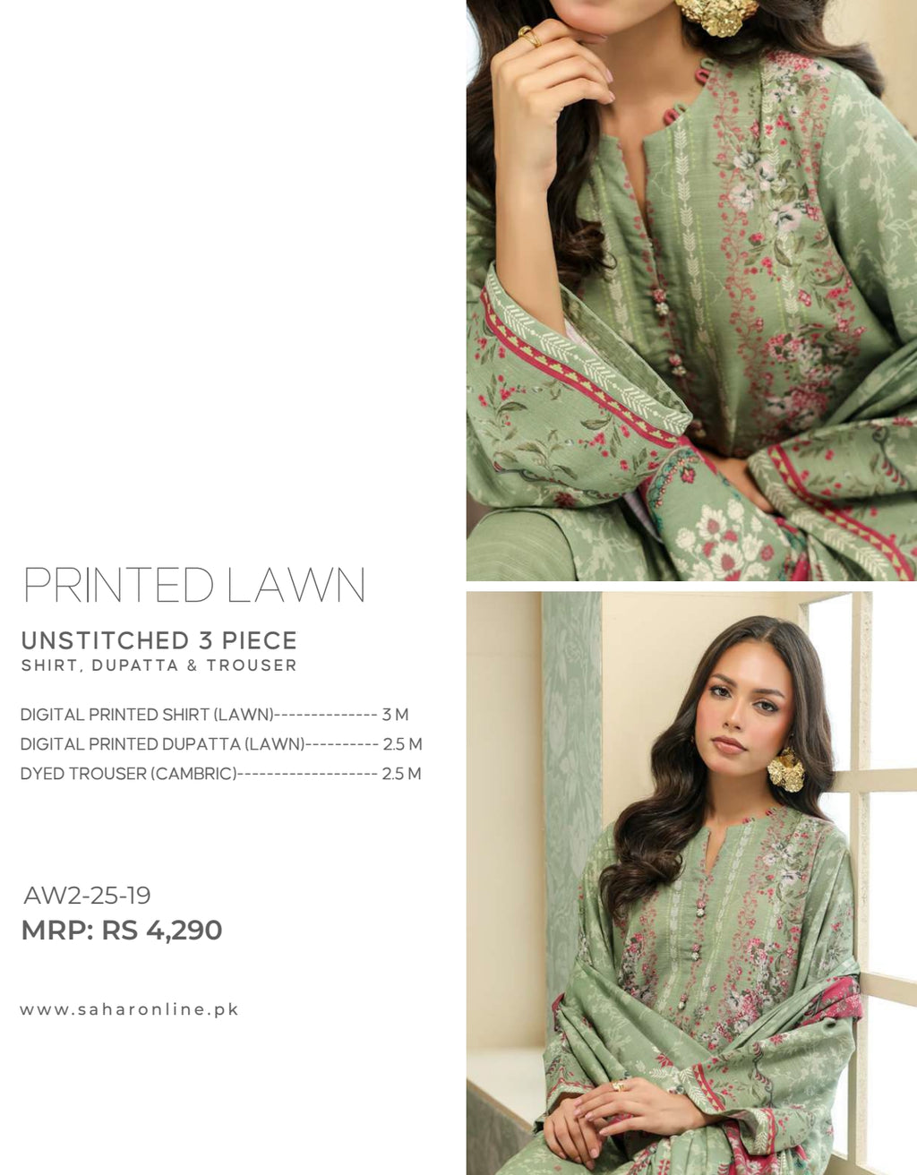 SAHAR LAWN PRINTS AW2-25-19