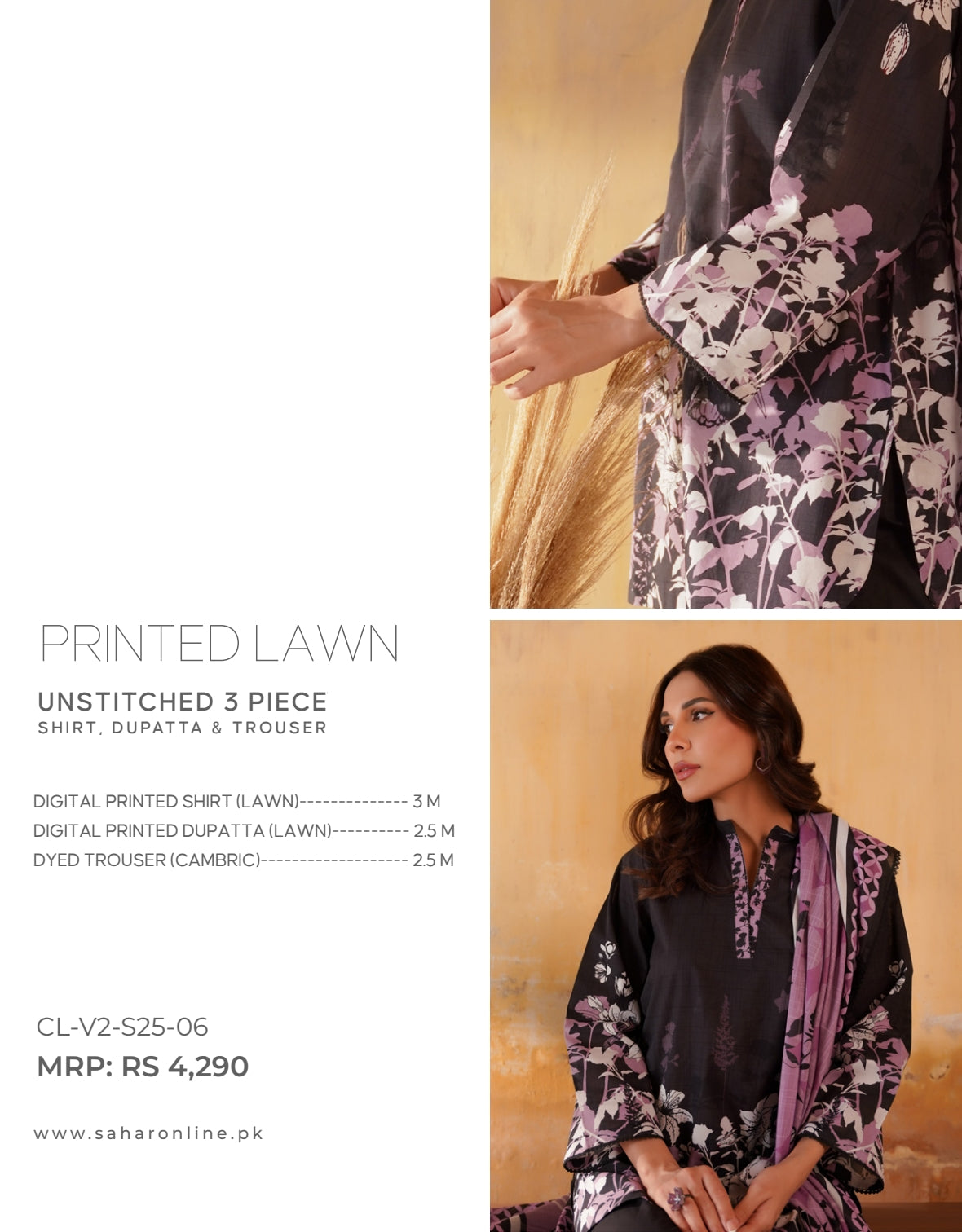 SAHAR LAWN PRINTS  CL-V2-S25-06