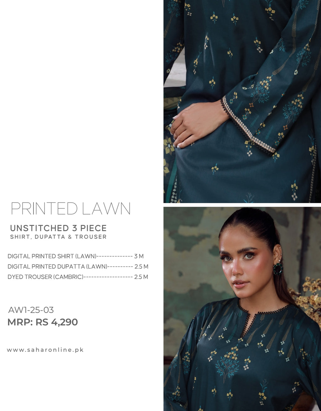 SAHAR LAWN PRINTS   AW1-25-03