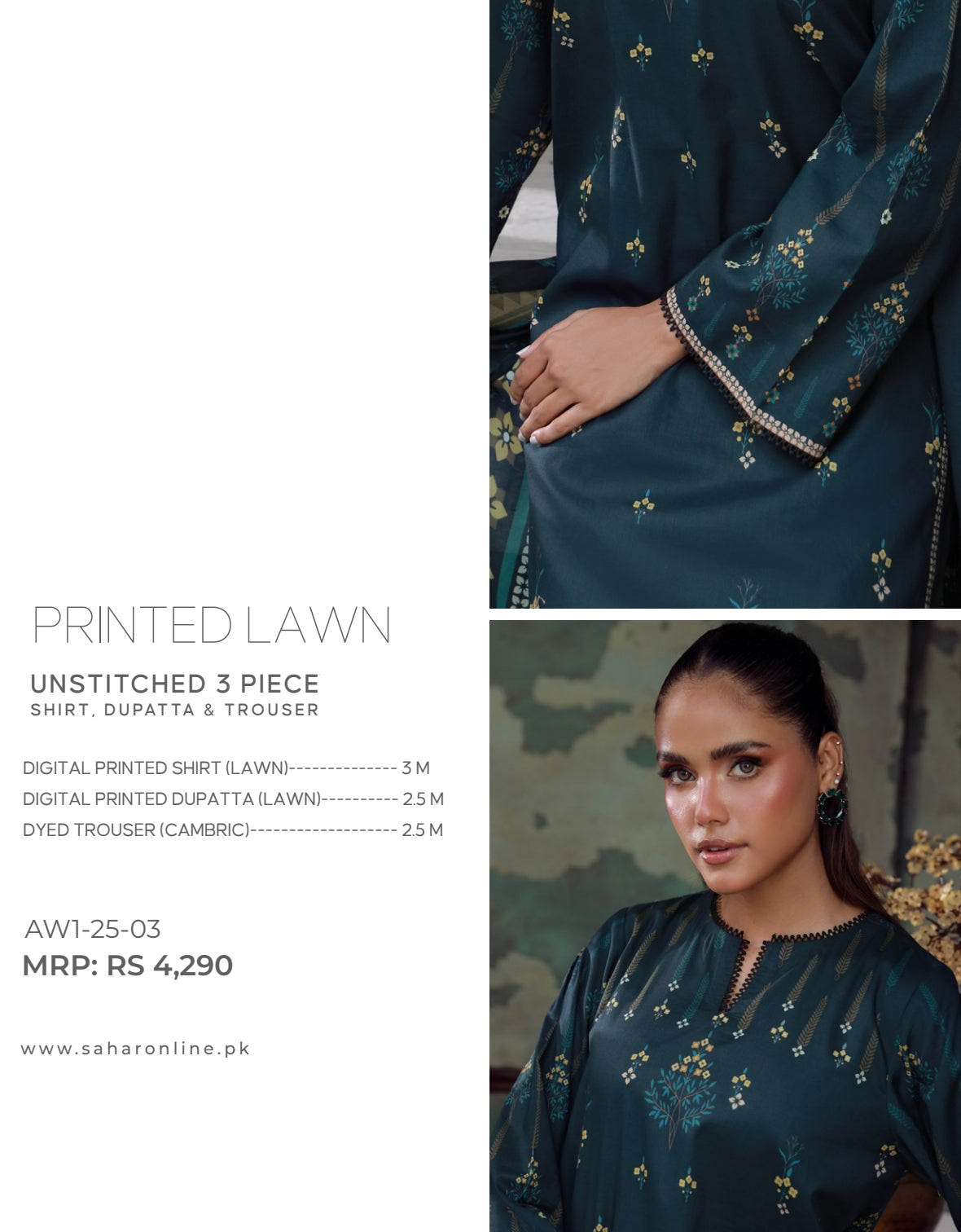 SAHAR LAWN PRINTS   AW1-25-03