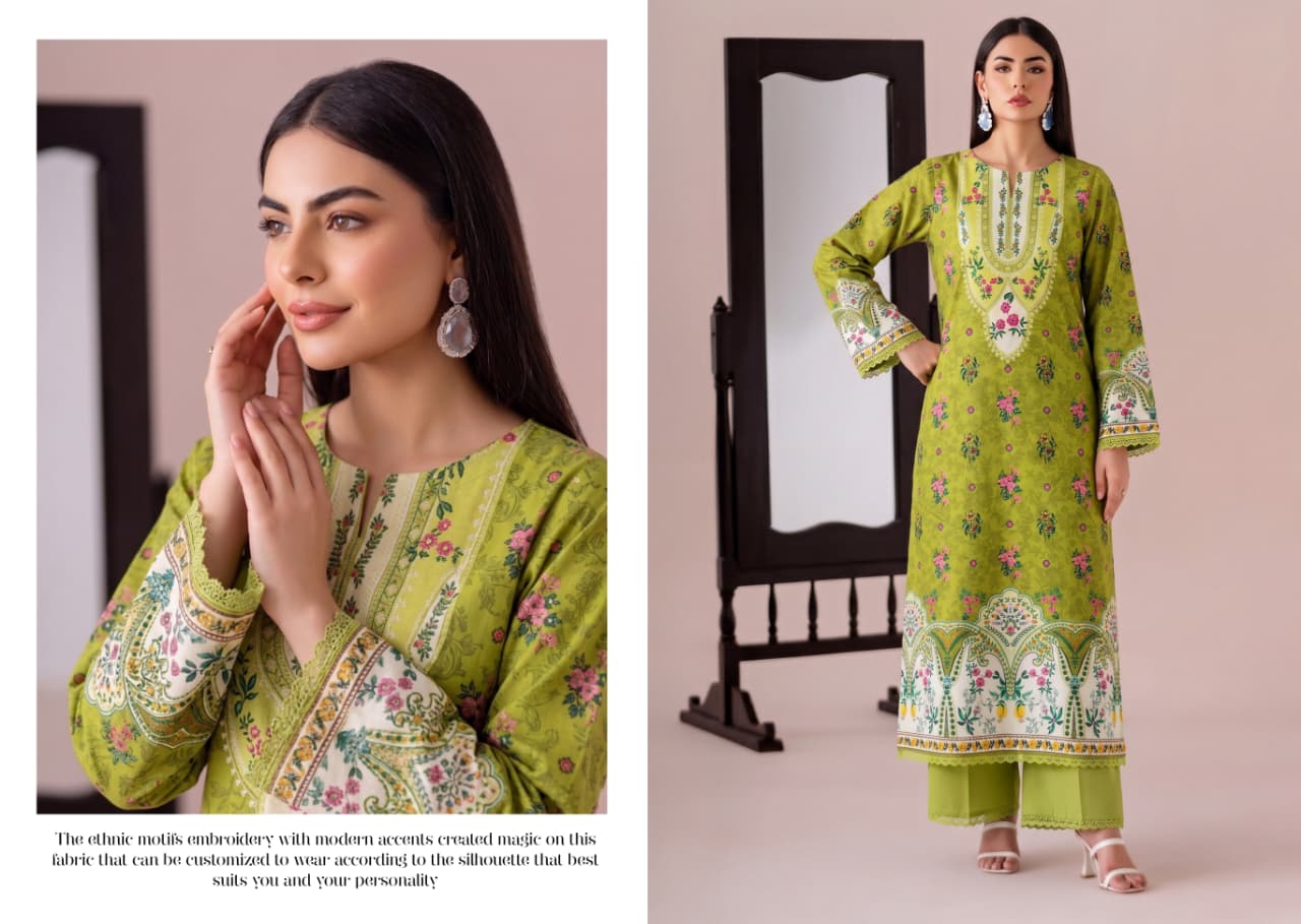 02 pc moco print undtitiched printed lawn