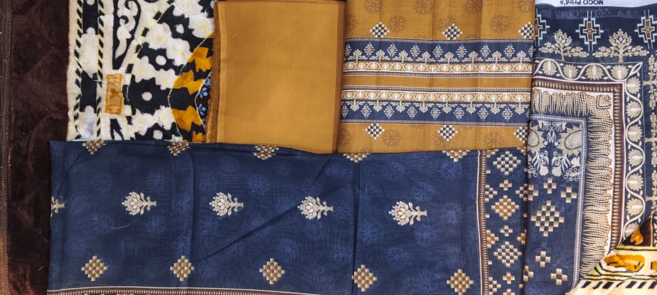 3 pc moco print undtitiched printed lawn