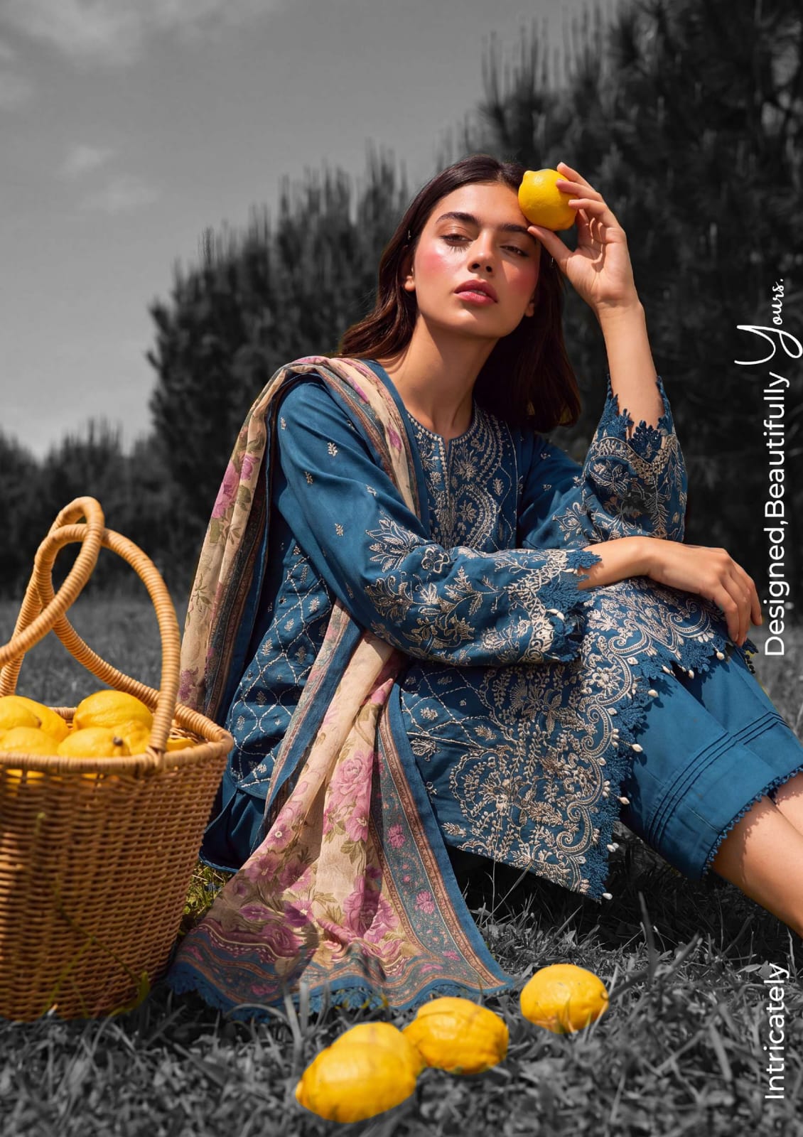 Embroidered Shirt Shalwar Dupatta - 4061