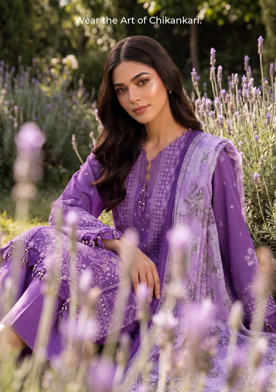 Embroidered Shirt Shalwar Dupatta - 4074