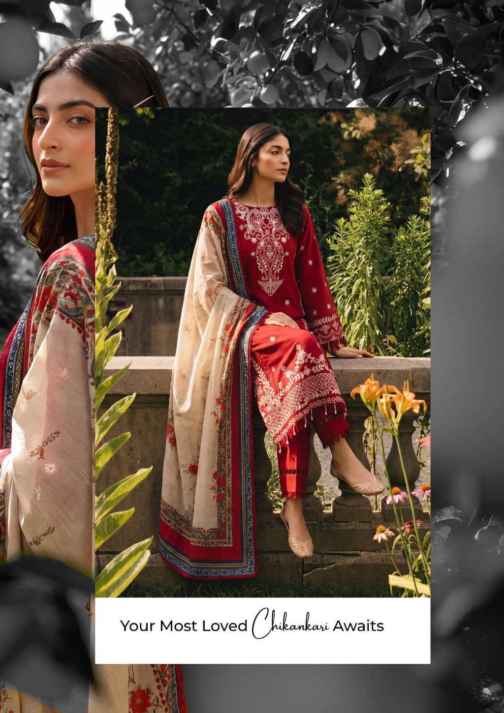 Embroidered Shirt Shalwar Dupatta - 4062