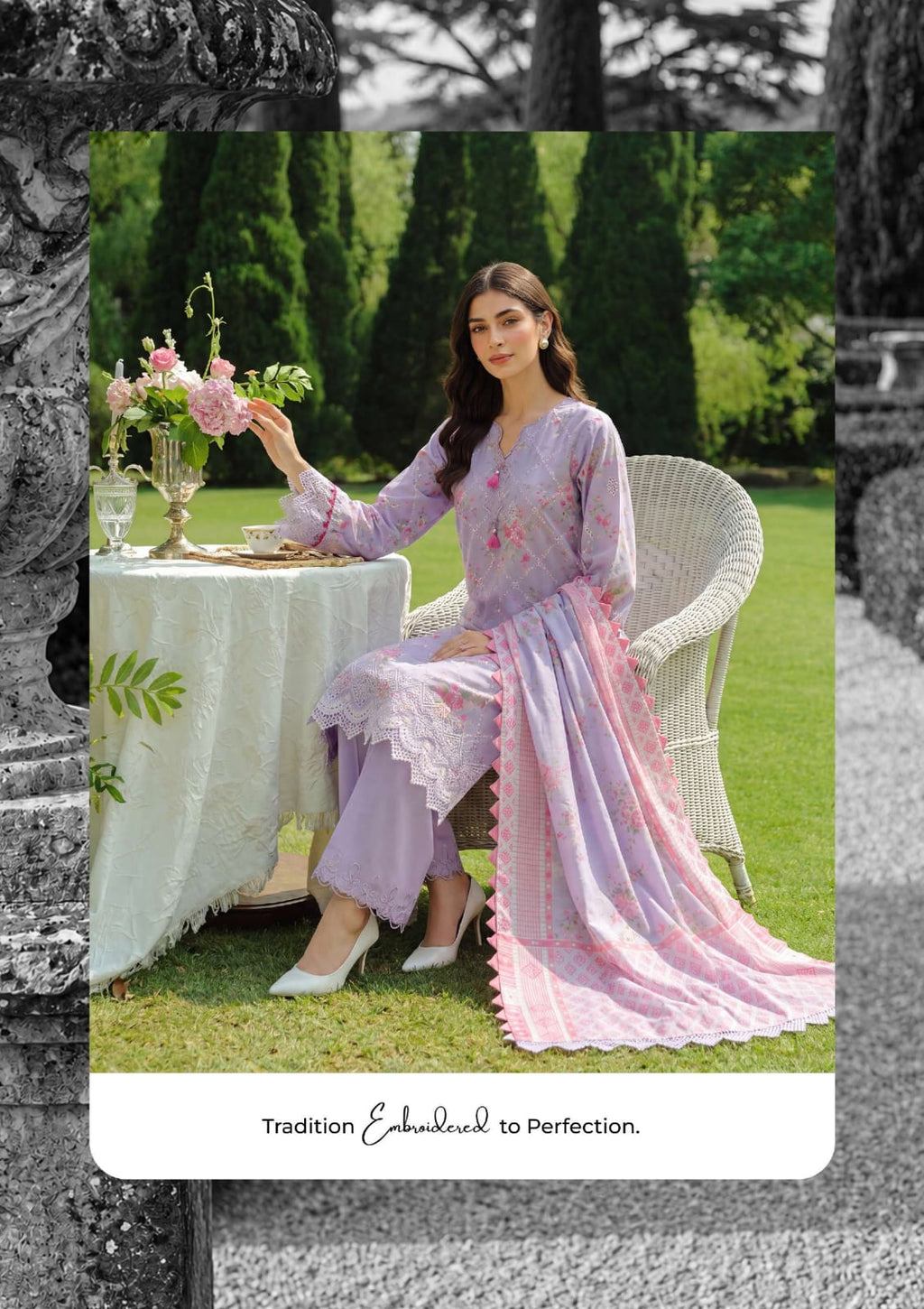 Embroidered Shirt Shalwar Dupatta - 4097